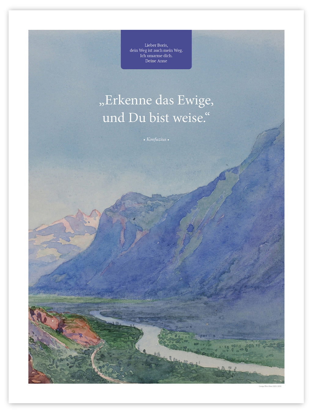 Erkenne das Ewige – Motiv I – Poster ohne Rahmen – Segensposter 20