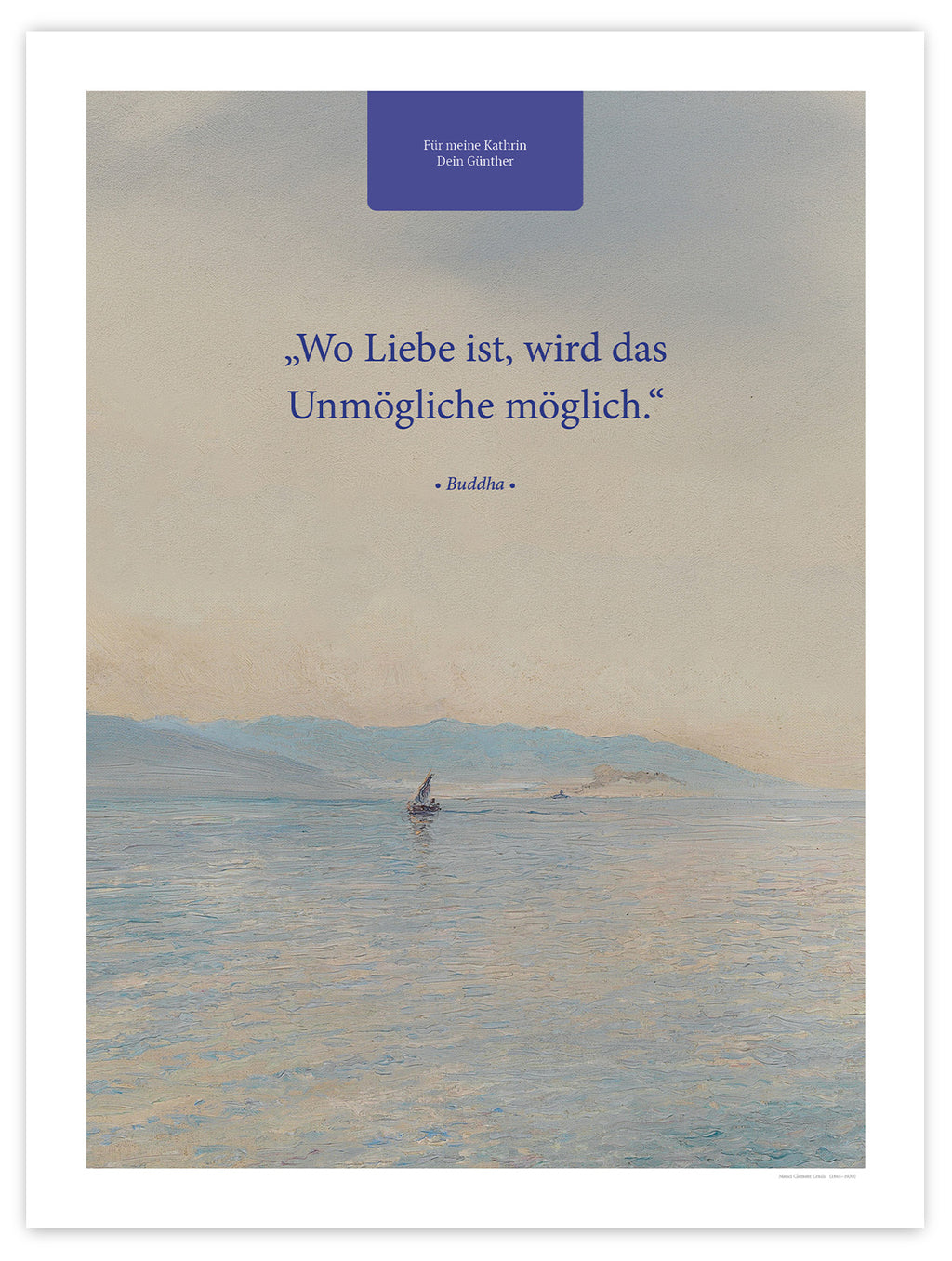Wo Liebe ist – Motiv III – Poster ohne Rahmen – Segensposter 37