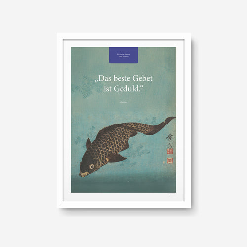 Das beste Gebet – Motiv I – Poster mit Rahmen Weiß – Segensposter 62