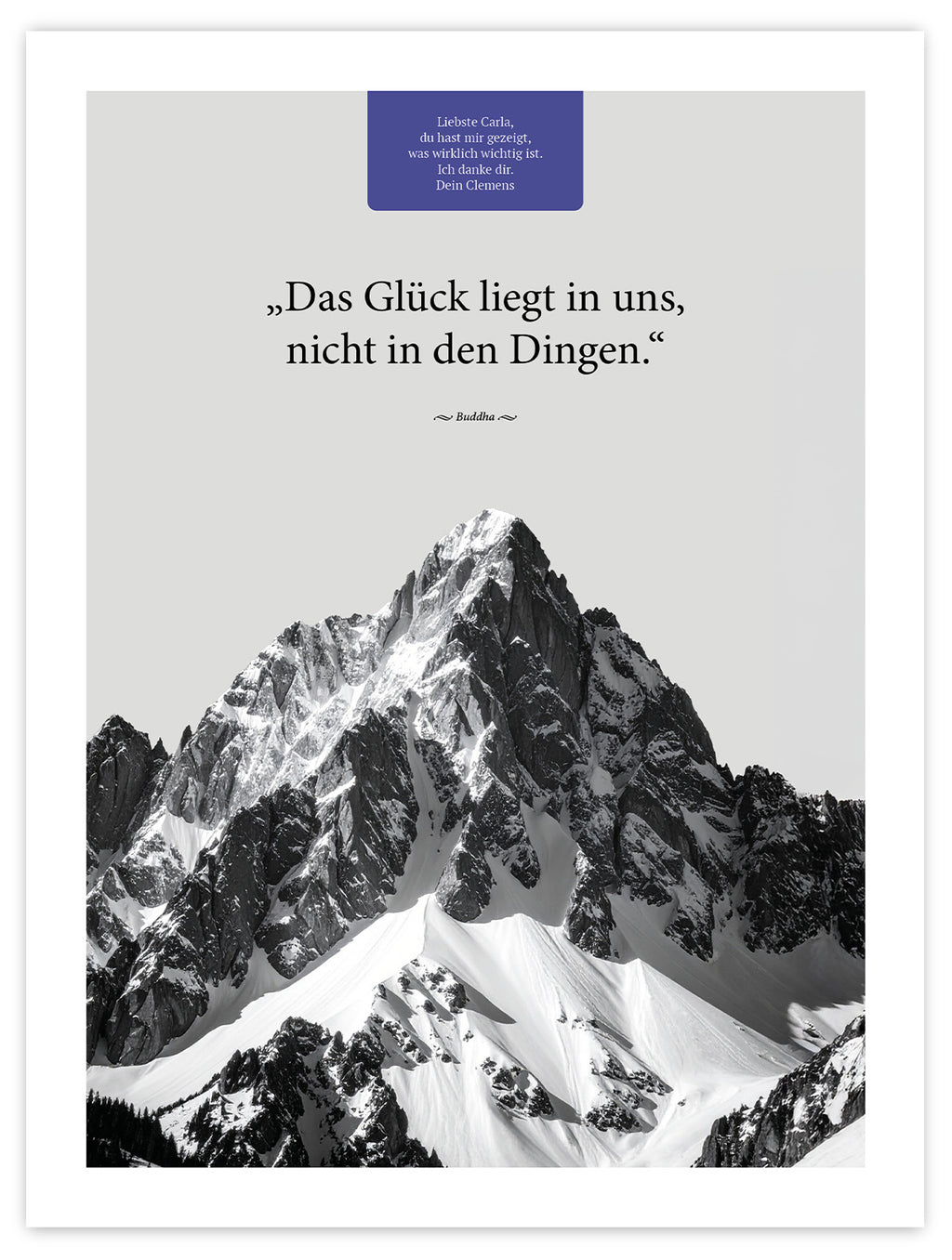 Das Glück liegt in uns – Motiv III – Poster ohne Rahmen – Segensposter 74