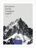 Wo Liebe ist – Motiv VIII – Poster ohne Rahmen – Segensposter 70