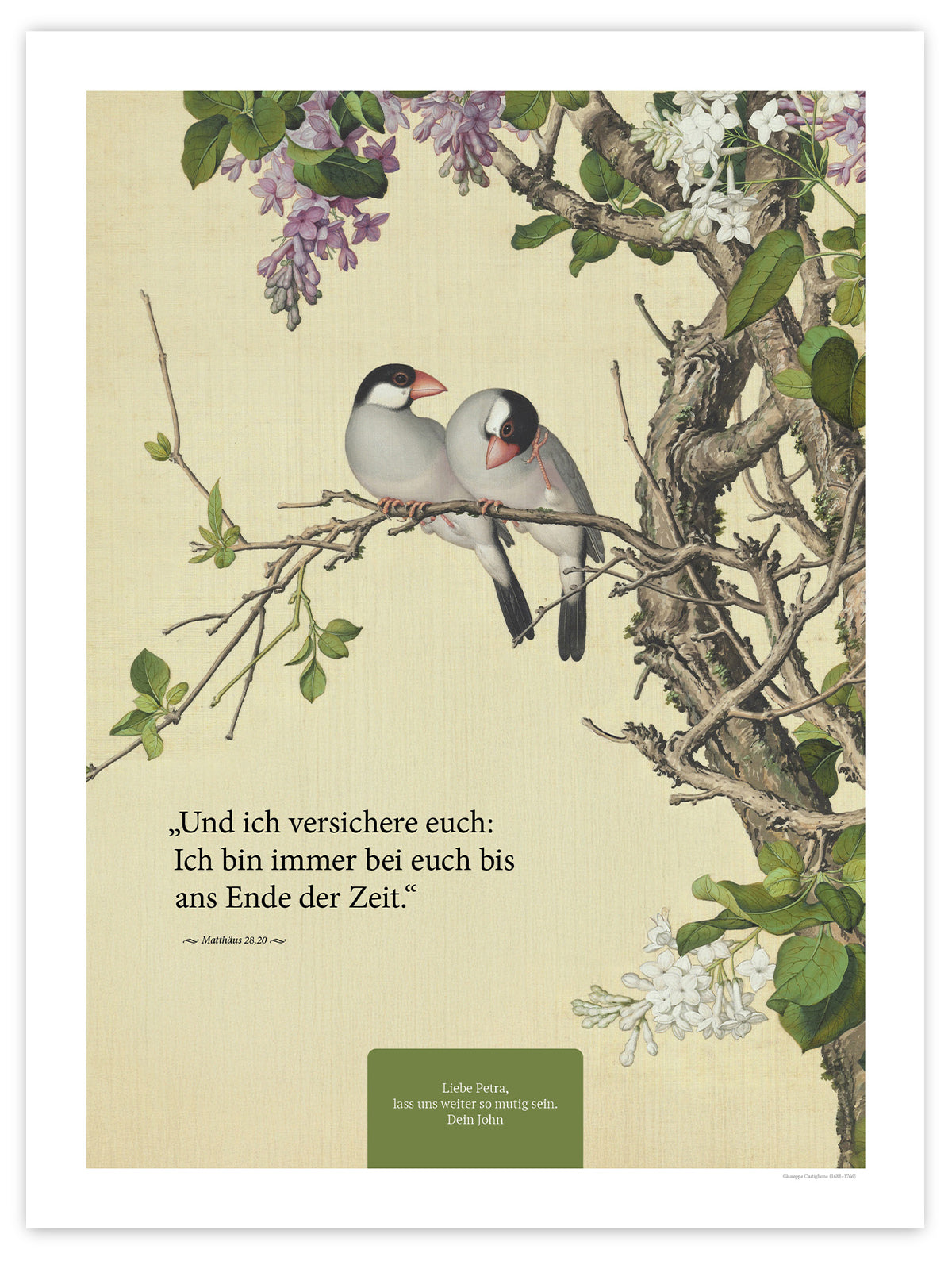 Bis ans Ende der Zeit – Motiv VI – Poster ohne Rahmen – Segensposter 05