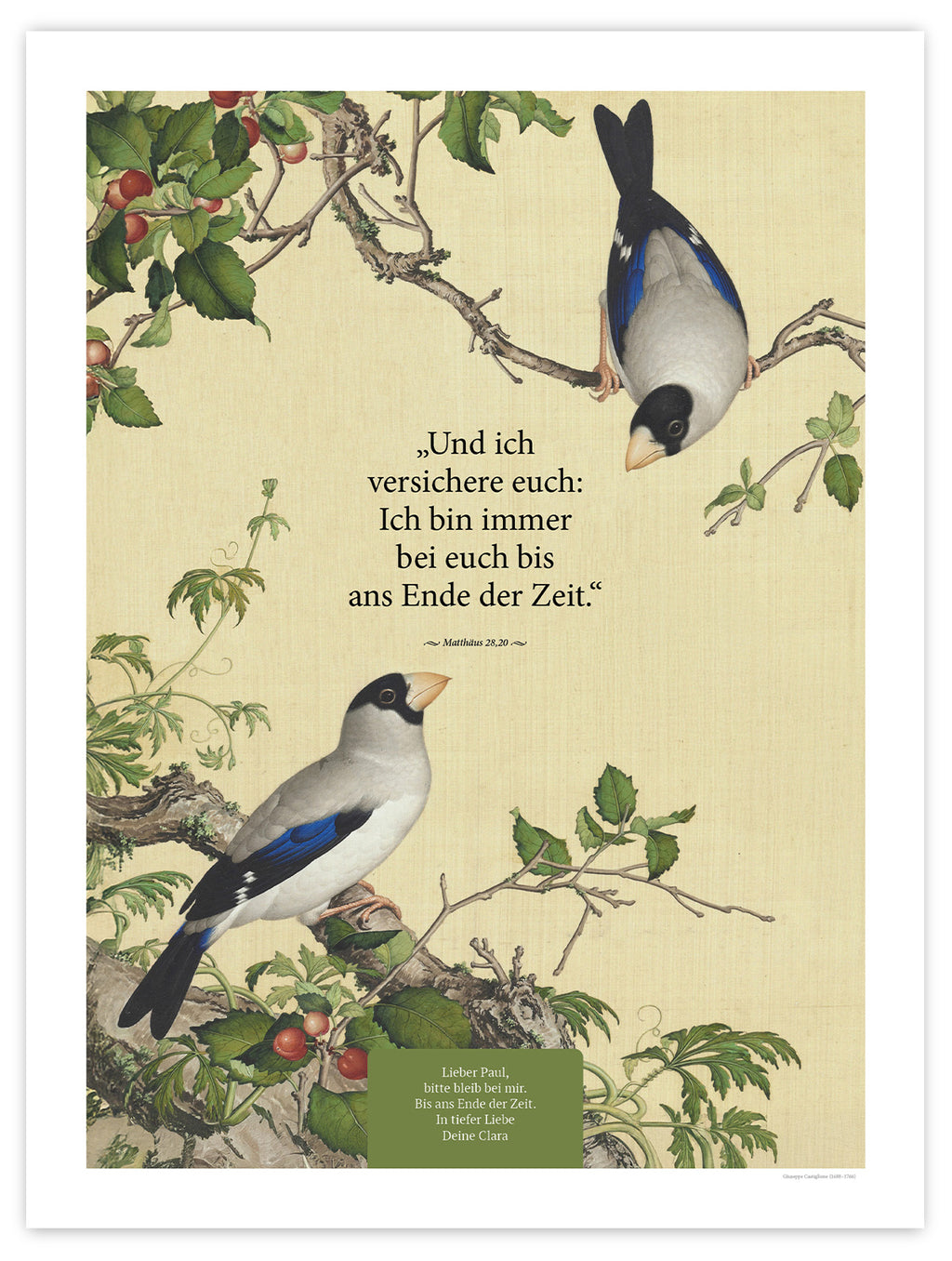 Bis ans Ende der Zeit – Motiv V – Poster ohne Rahmen – Segensposter 02