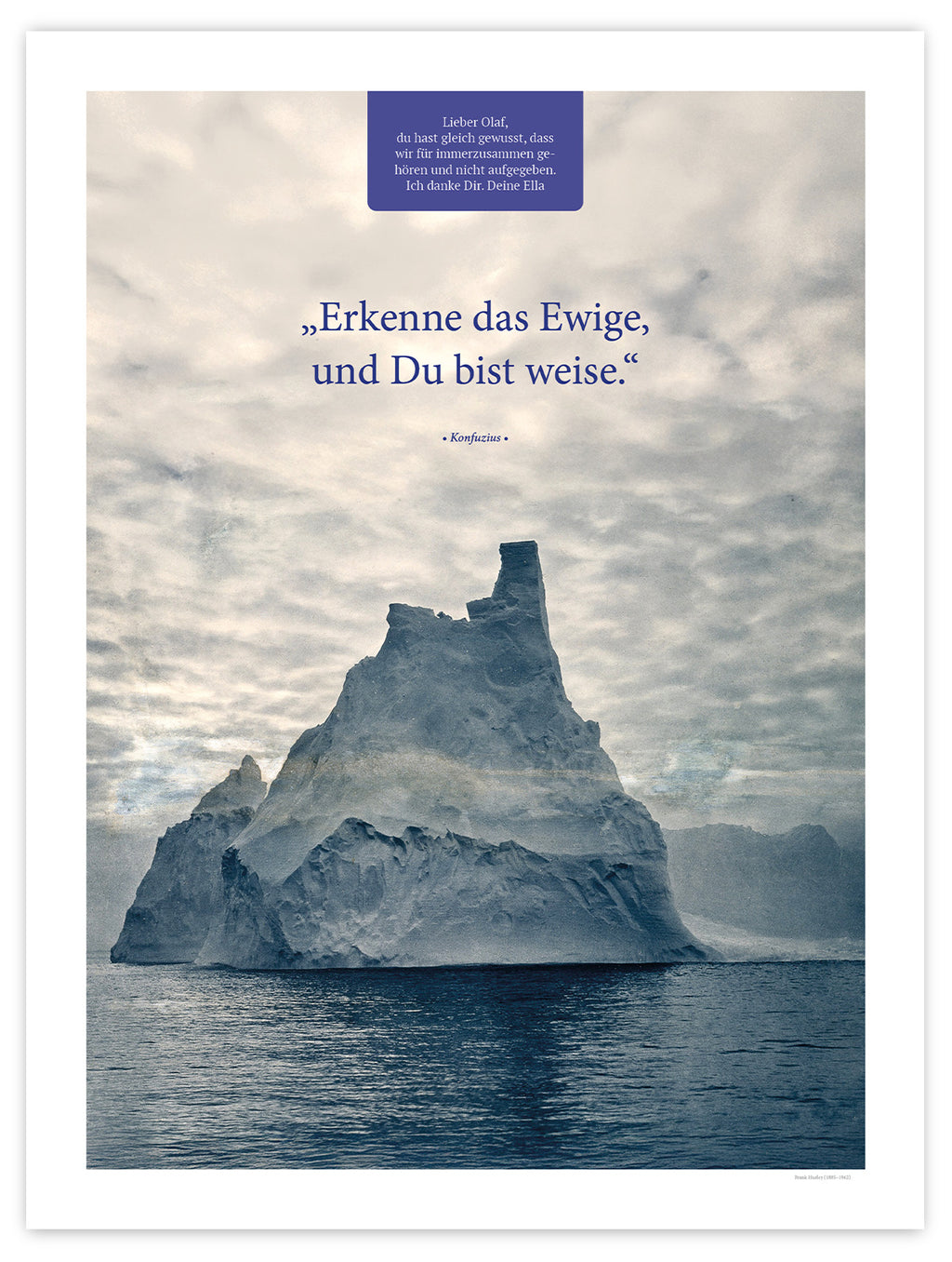 Erkenne das Ewige – Motiv II – Poster ohne Rahmen – Segensposter 40