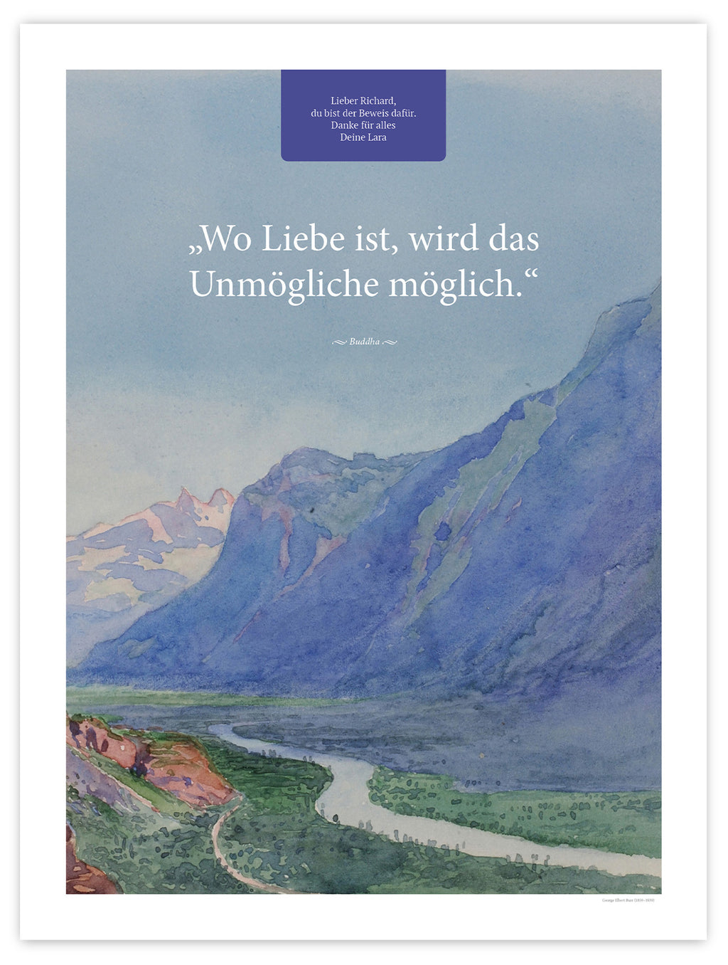 Wo Liebe ist – Motiv II – Poster ohne Rahmen – Segensposter 18