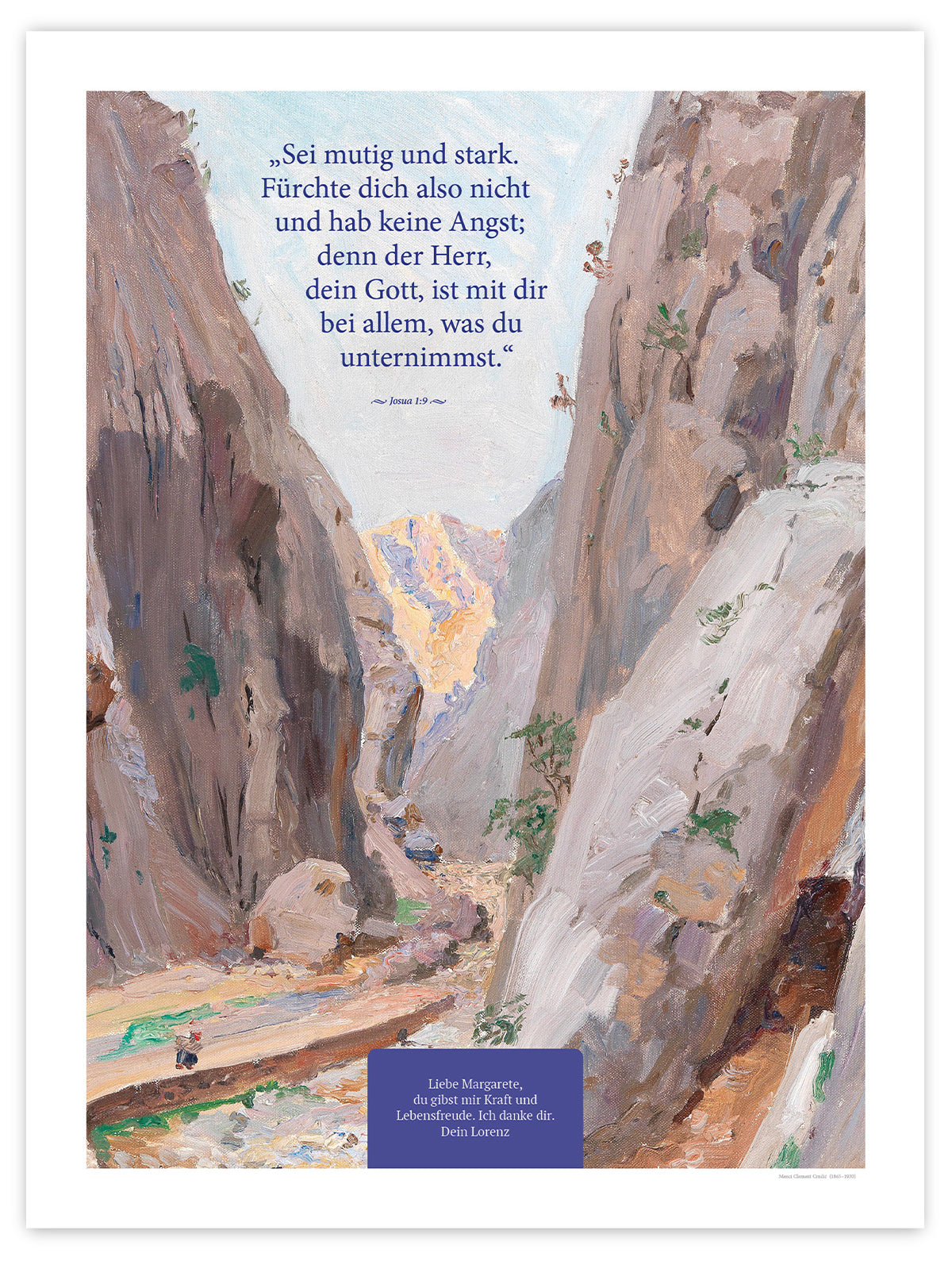 Sei mutig und stark – Motiv I – Poster ohne Rahmen – Segensposter 12