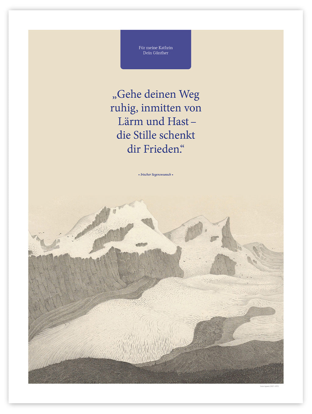 Die Stille schenkt dir Frieden – Motiv XIV – Poster ohne Rahmen – Segensposter 26
