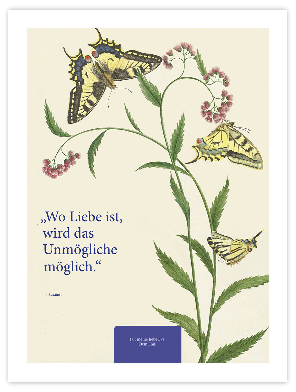 Wo Liebe ist – Motiv V – Poster ohne Rahmen – Segensposter 52
