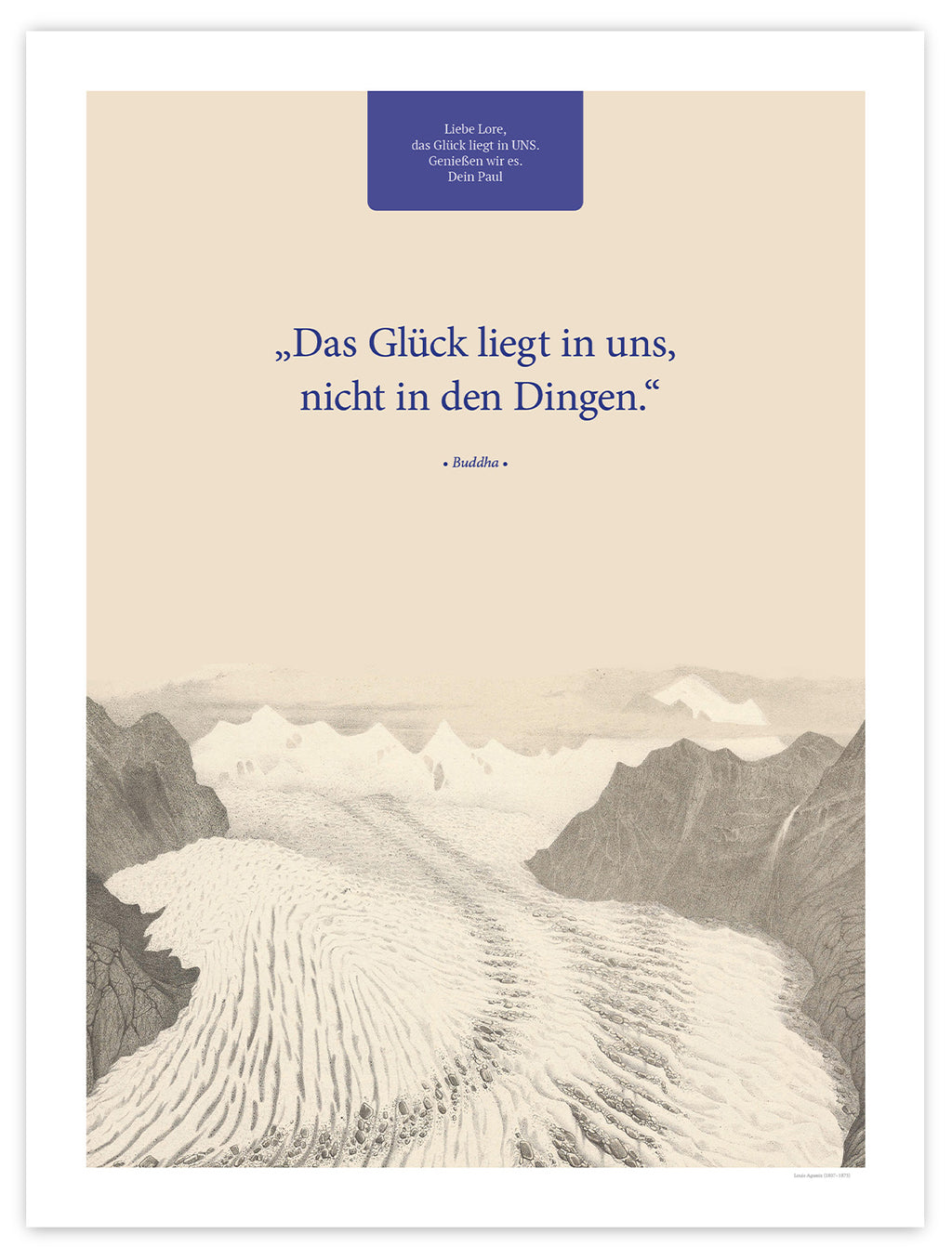 Das Glück liegt in uns – Motiv I – Poster ohne Rahmen – Segensposter 32